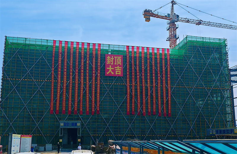 2025年5月20日，江蘇公司承建的康乃馨高端織造和智能裝備制造一期項(xiàng)目主體結(jié)構(gòu)順利封頂。